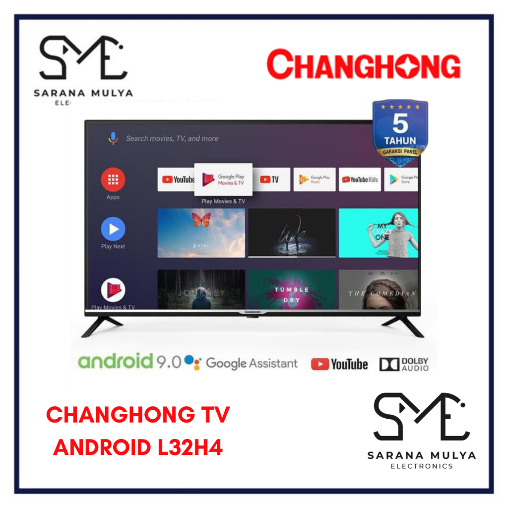 CHANGHONG ANDROID TV L32H4 - 32INCH ANDROID TV LED
