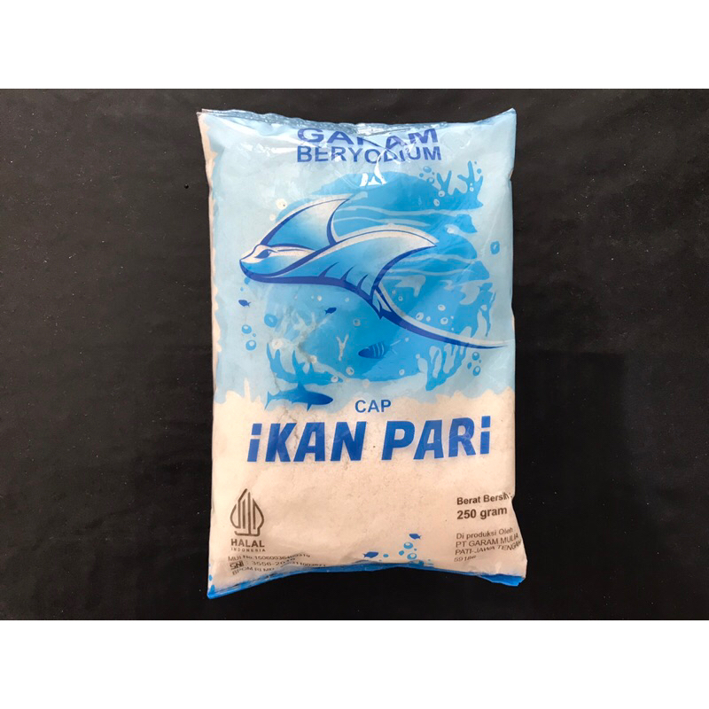 

garam dapur beryodium cap ikan pari 250gr murah