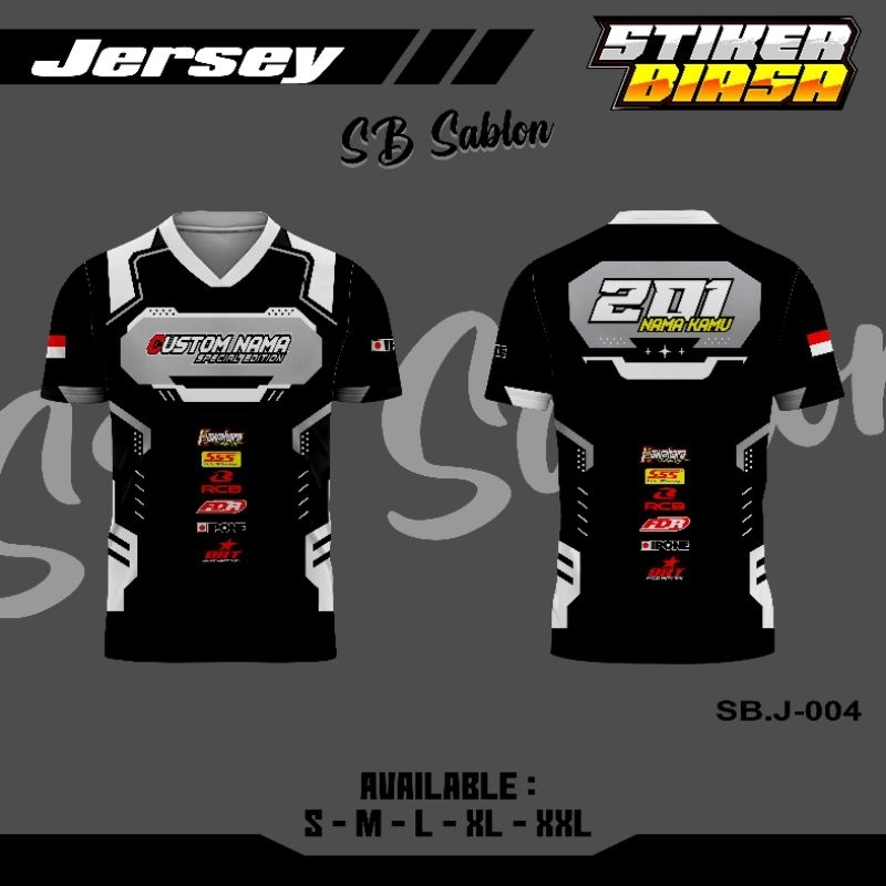 Jersey Balap Bisa Ubah Nama dan Nomor Start, Jual Kaos Jersey Racing Bisa Satuan