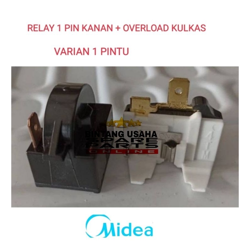 Relay Ptc Overload Kulkas Midea 1 Pintu | 2 Pintu
