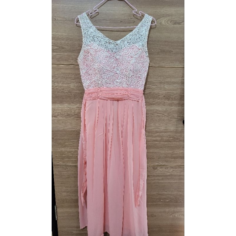 Preloved, Dress Pesta, Bridesmaid warna Orange Peach