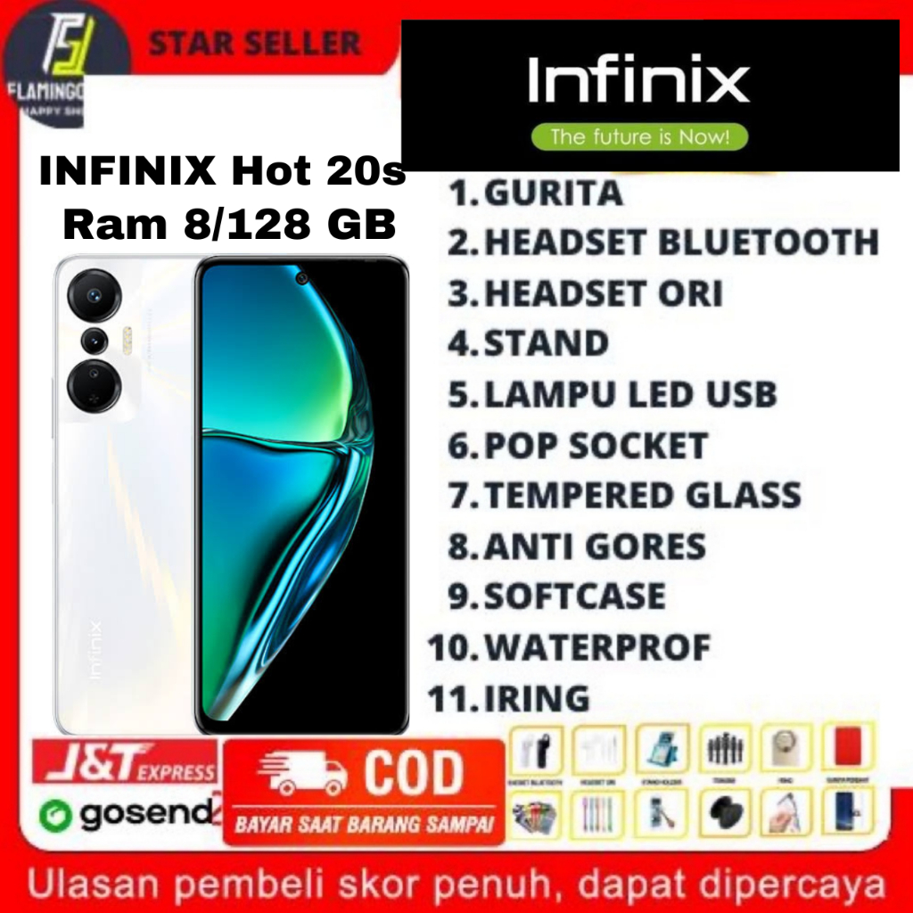 INFINIX HOT 20S RAM 8/128 GB GARANSI RESMI INFINIX