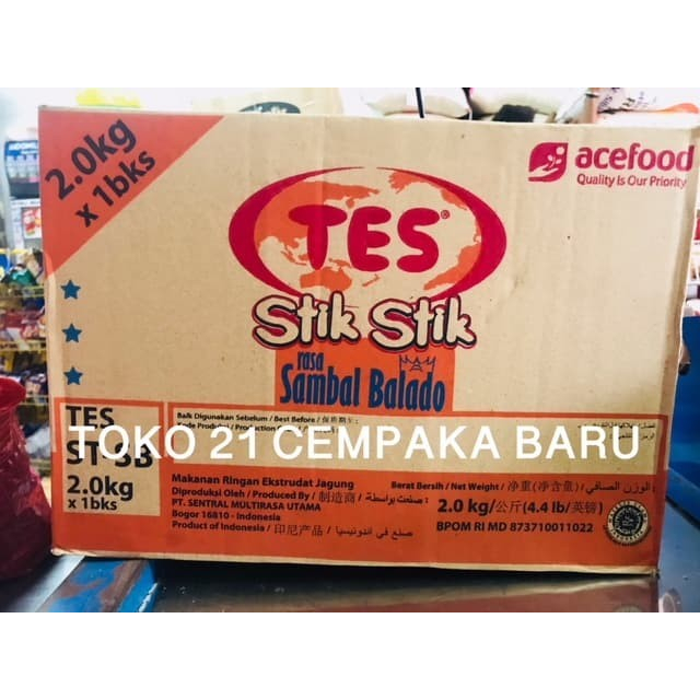 

Tes Stik Stik JAGUNG 1 Karton isi 2 KG Rasa