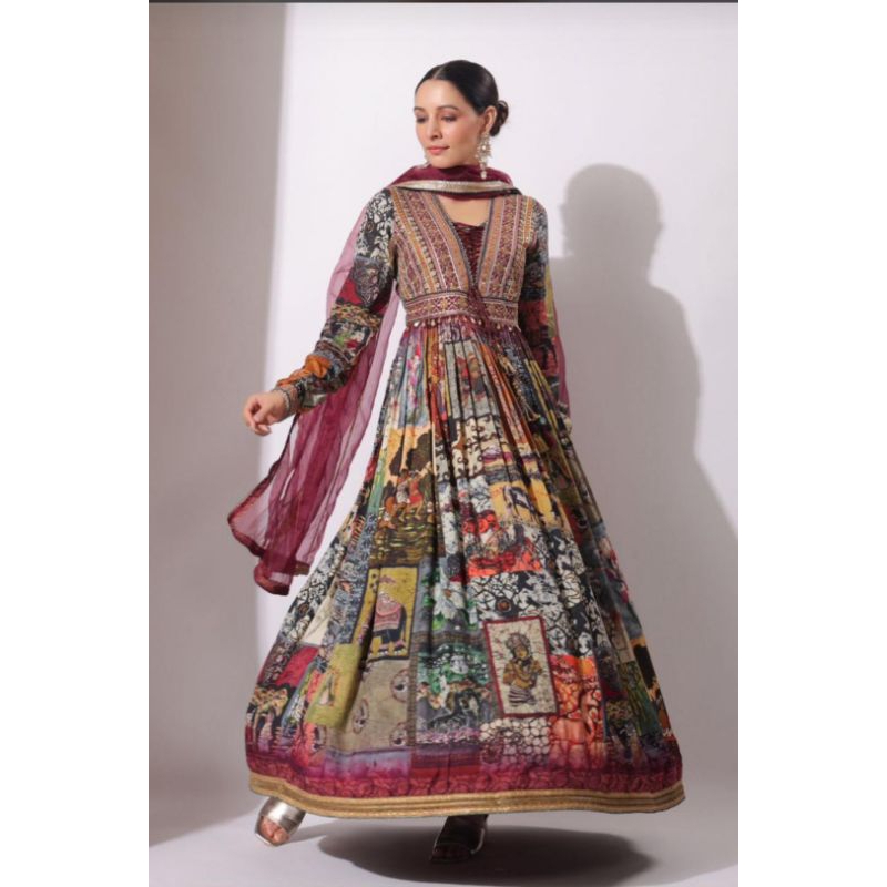 Gamis Hindi Bordil payet Premium