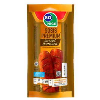 

So Nice Sosis Siap Makan Premium Smoked Bratwurst 60 gram