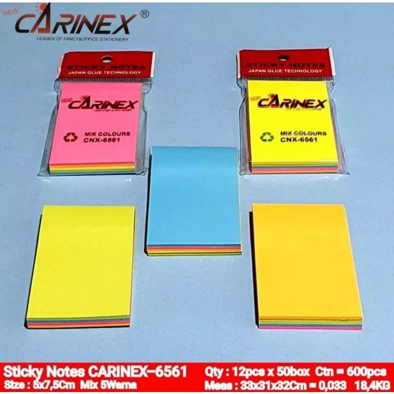 

ATK-POINT | CARINEX Sticky notes | memo sticky mix warna | CNX-6561