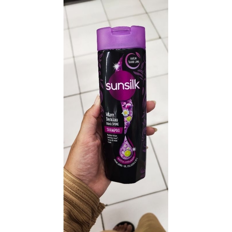 sunsilk hitam black shine 160ml