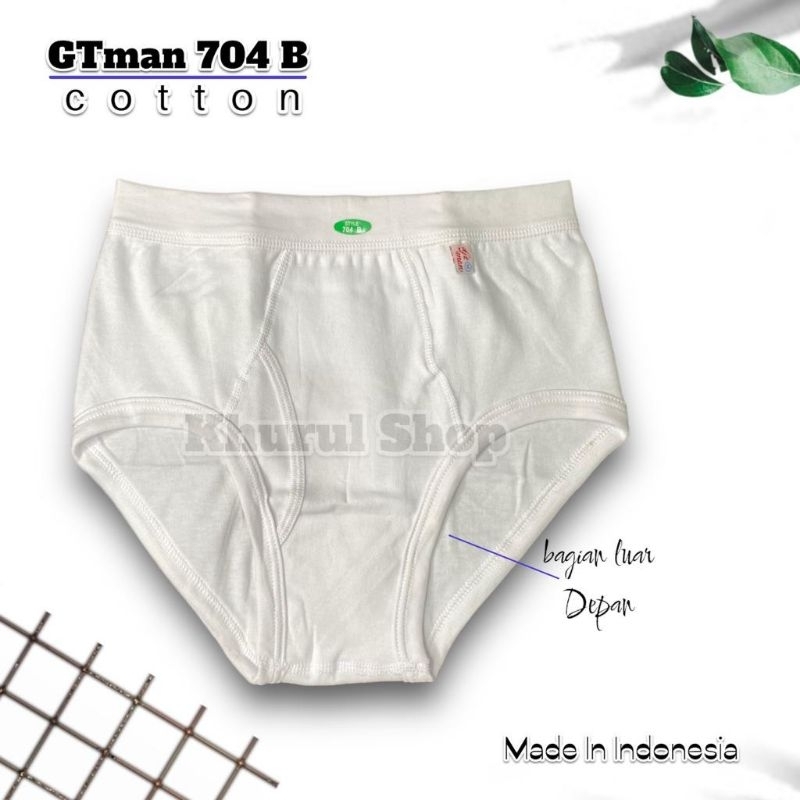 1 PCS CD GT MAN 704 B PUTIH | Celana Dalam GT MAN Putih Polos
