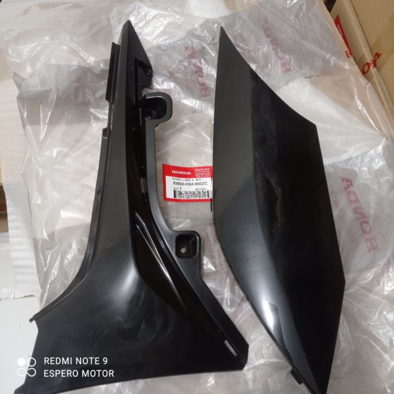 COVER BODY CRF 150 ATAS BAWAH KIRI HITAM ORI AHM SET
