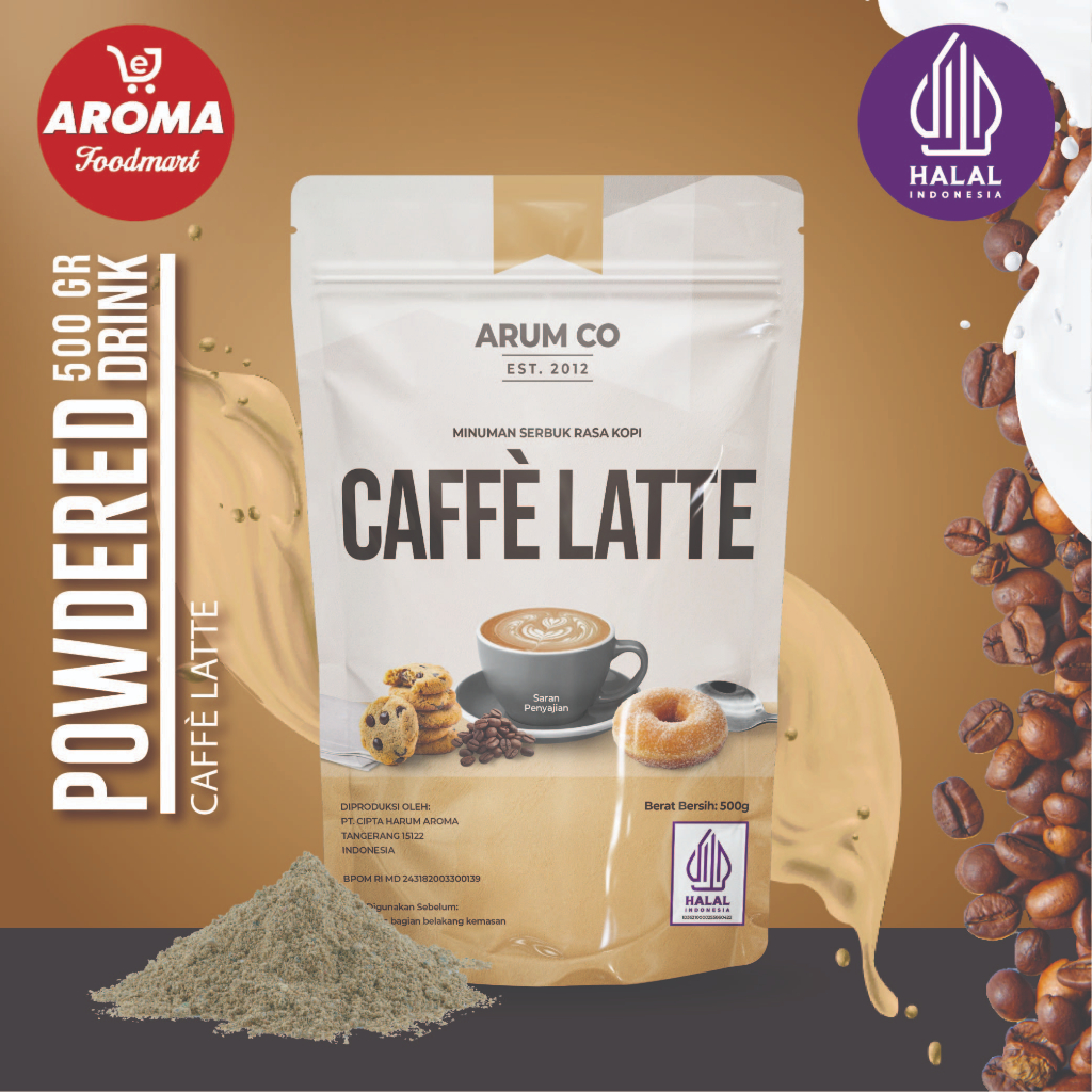 

Arum Co Bubuk Coffee Latte 500gr / Minuman Serbuk Coffee Latte Powder