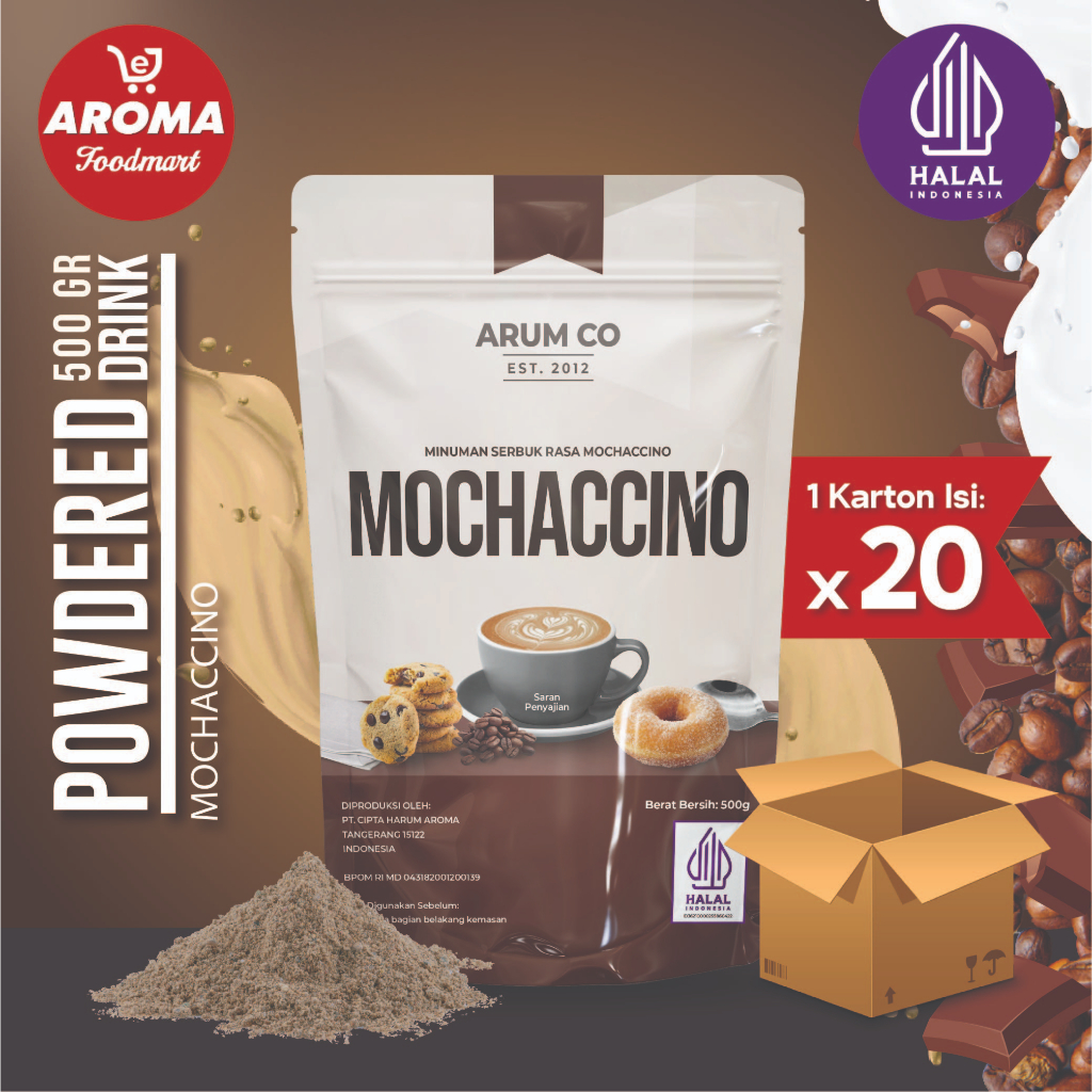 

1 Karton Arum Co Bubuk Mochaccino 500gr / Mochaccino Powder