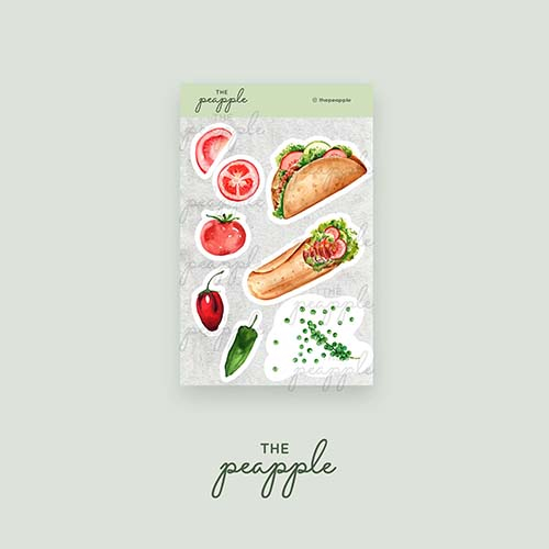 

The Peapple Stiker / Sticker tema Chef cook cooking fast food 02-001-D