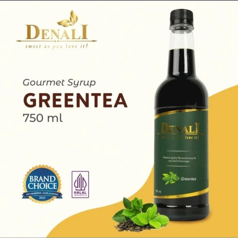 

Denali green tea syrup