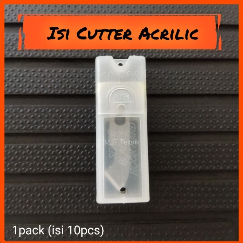 

Isi Mata Pisau Cutter Acrilic 1Pack Isi 10pcs