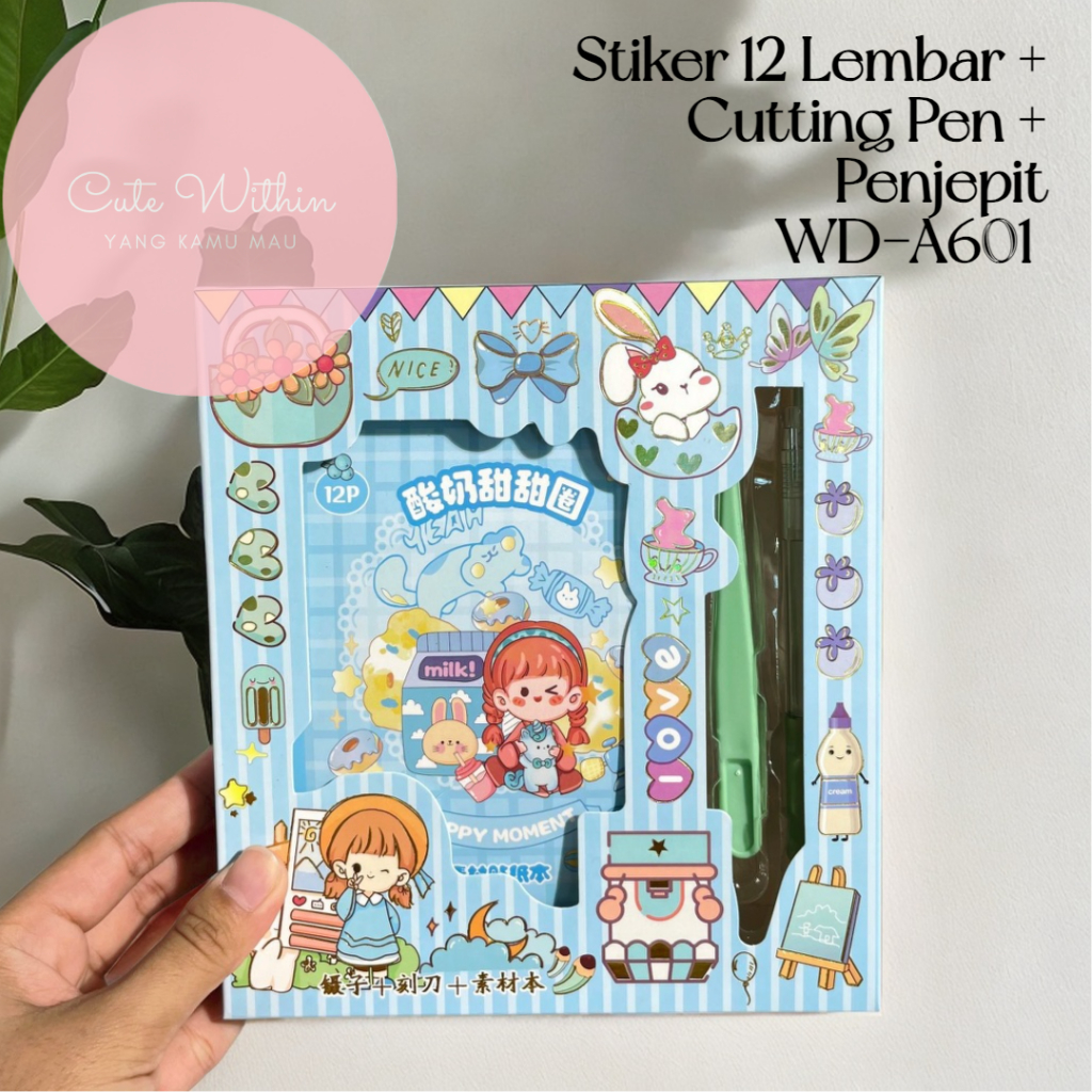 

Sticker Buku Lengkap Penjepit Pen Potong - WD-A601 - stiker lucu gambar cute girl lucu unik stempel label hiasan hadiah anak sekolah alat tulis