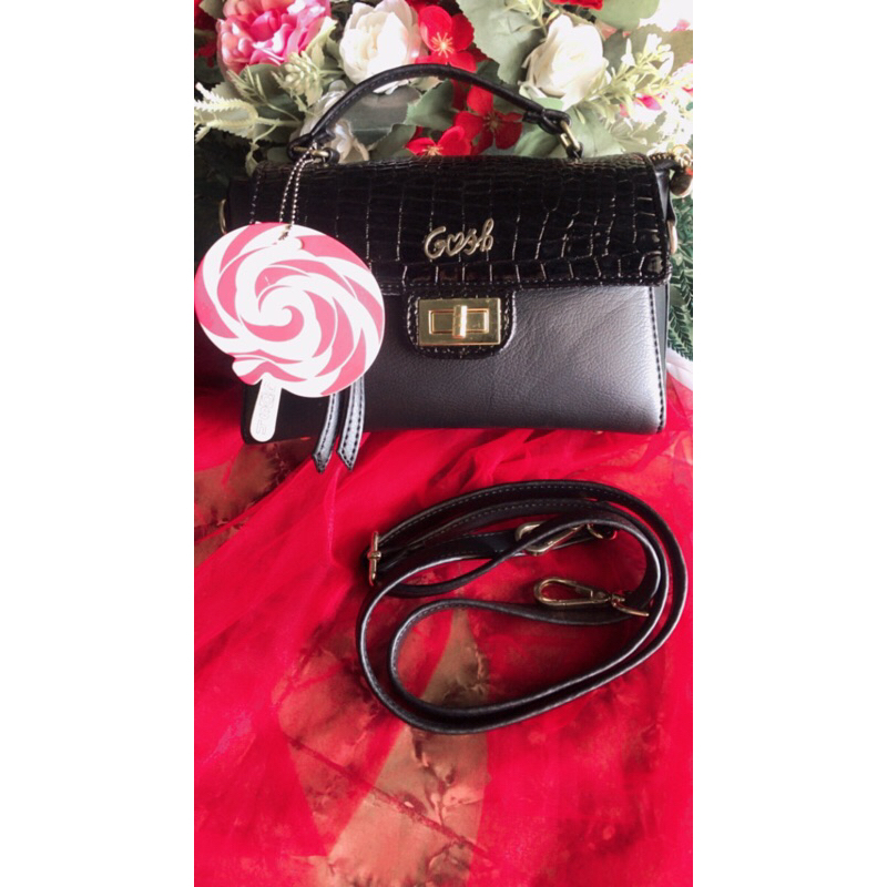 Tas gosh hitam croco art//