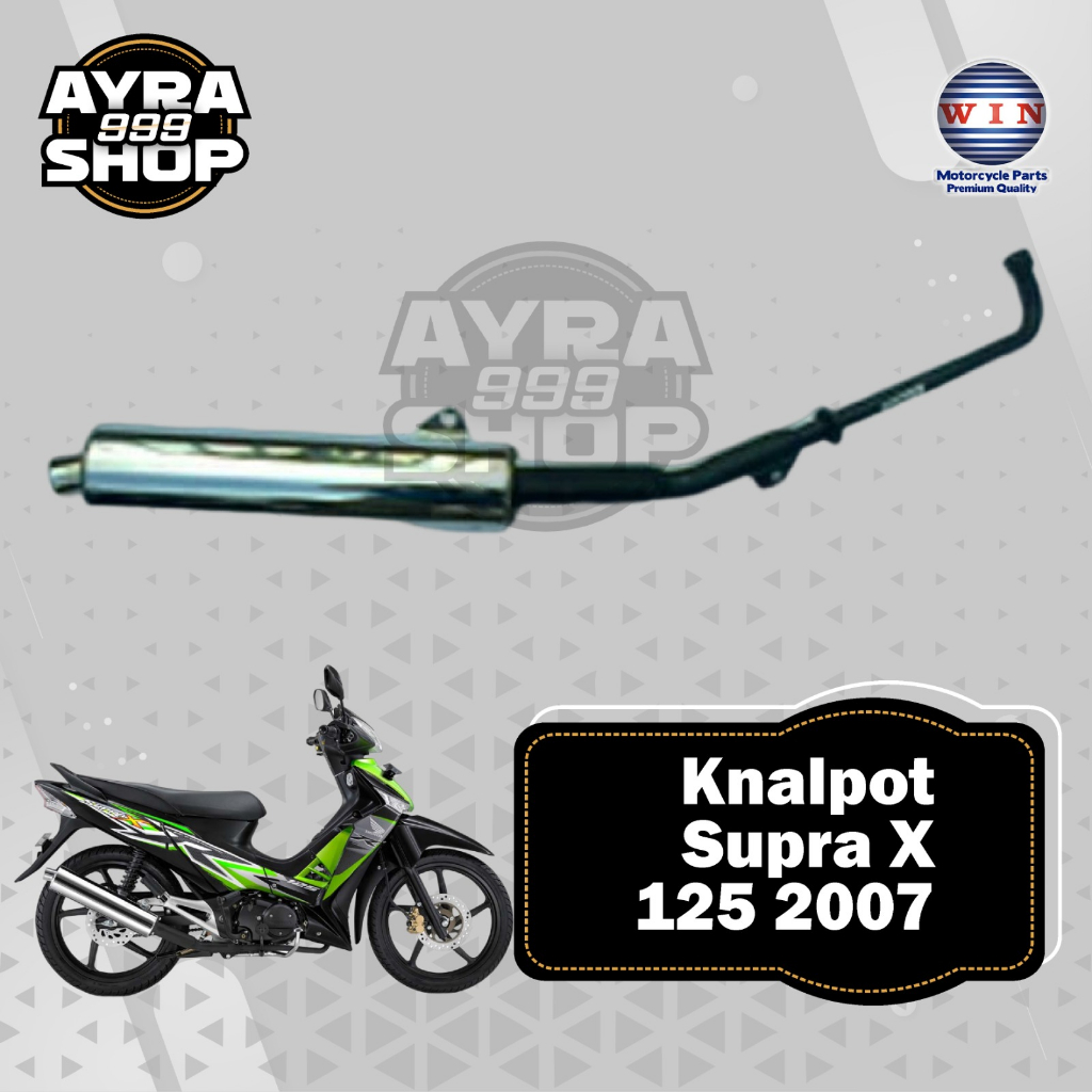 KNALPOT SUPRA X 125 2007. MUFFLER EXHAUST SUPRA X 125 2007 MERK WIN
