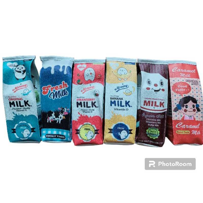 

Tepak pensil motif milk dan mixue