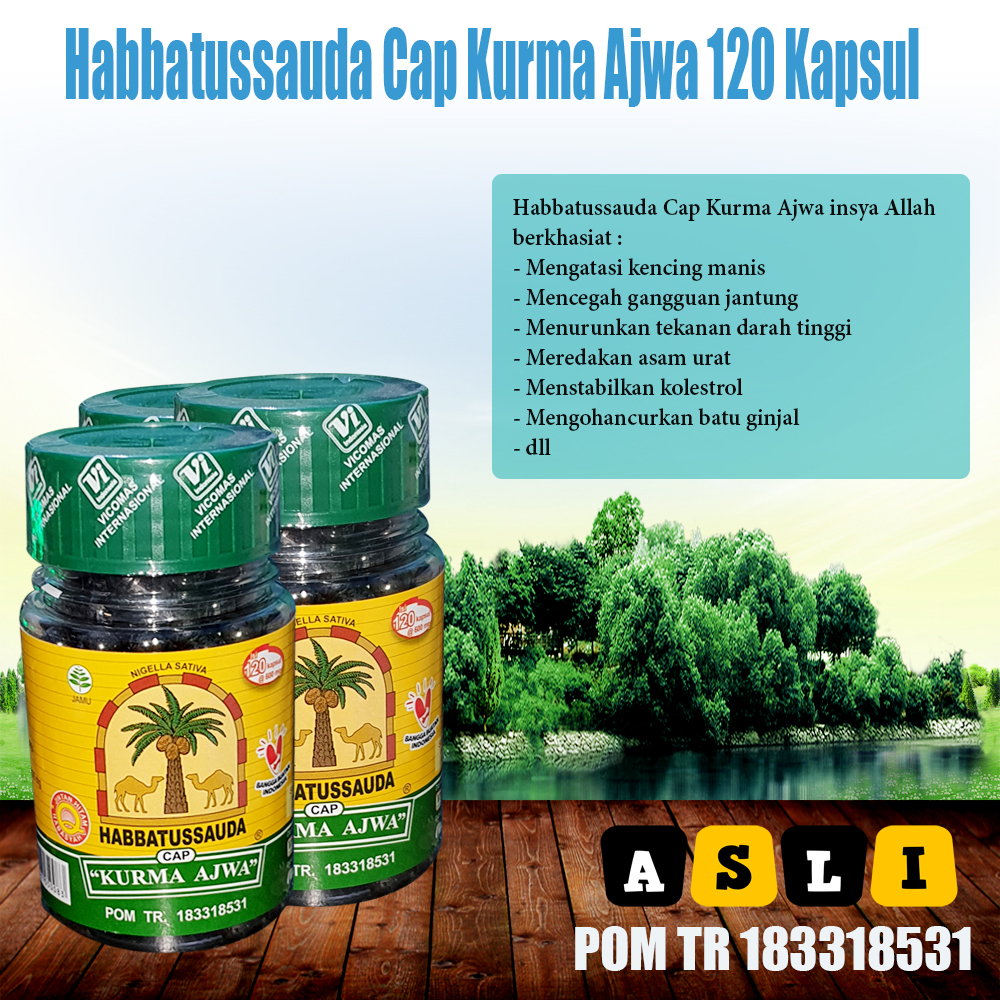 

HABBATUSSAUDA Cap Kurma AJWA 120 Kapsul