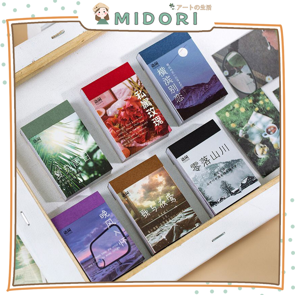 

[MIDORI] 50Pcs STIKER FUDGE DAY DREAM Sticker Deco Planner DIY Scrapbook Stiker Dekor - B0425