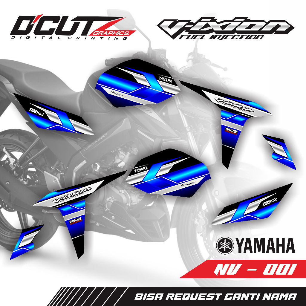 Striping YAMAHA NVA 2015 - 2017 ( NV - 001 )