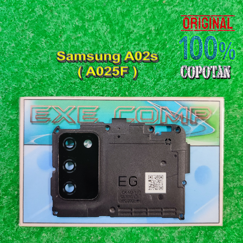 Samsung A02S (A025F) Tutup mesin atas / lensa kaca kamera belakang original copotan | eXe Comp