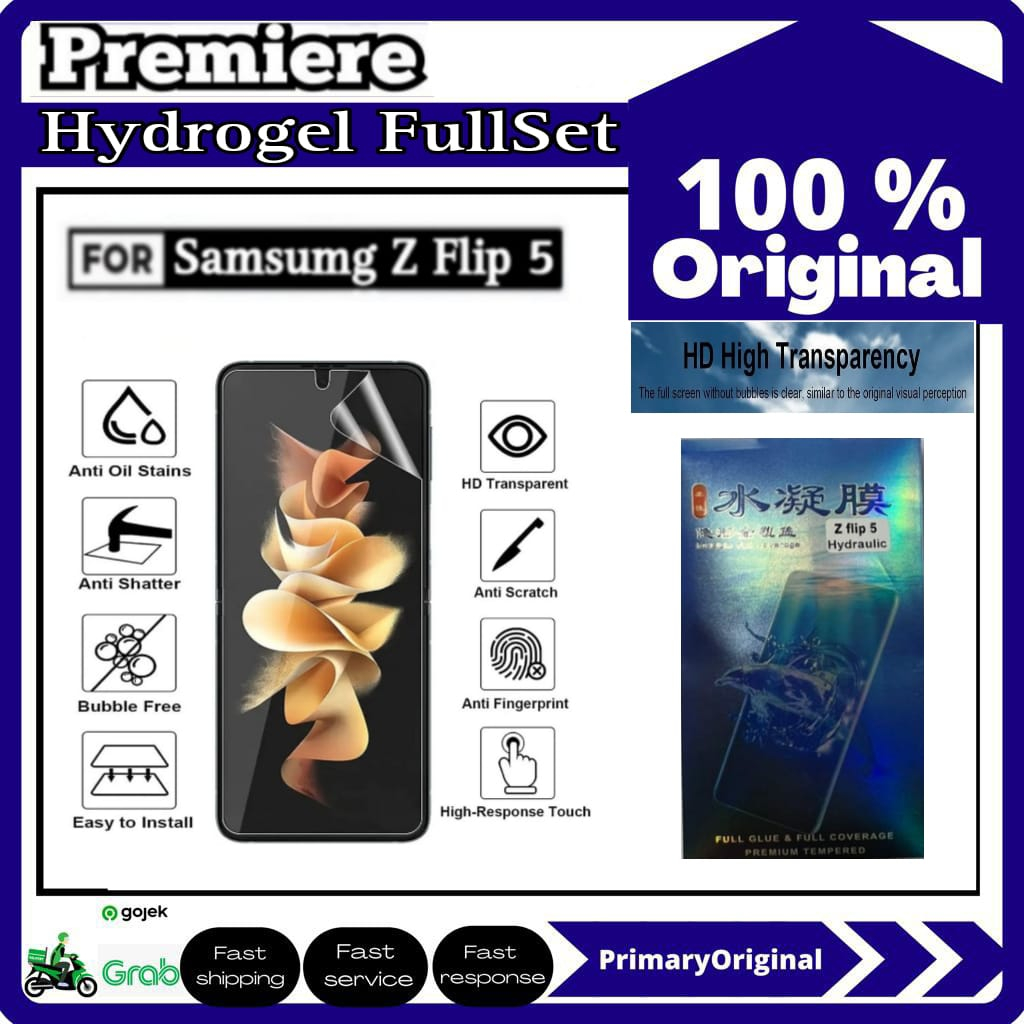 Screen Protector Hydrogel Samsung Galaxy Z Flip 5 Flip5 Fullset