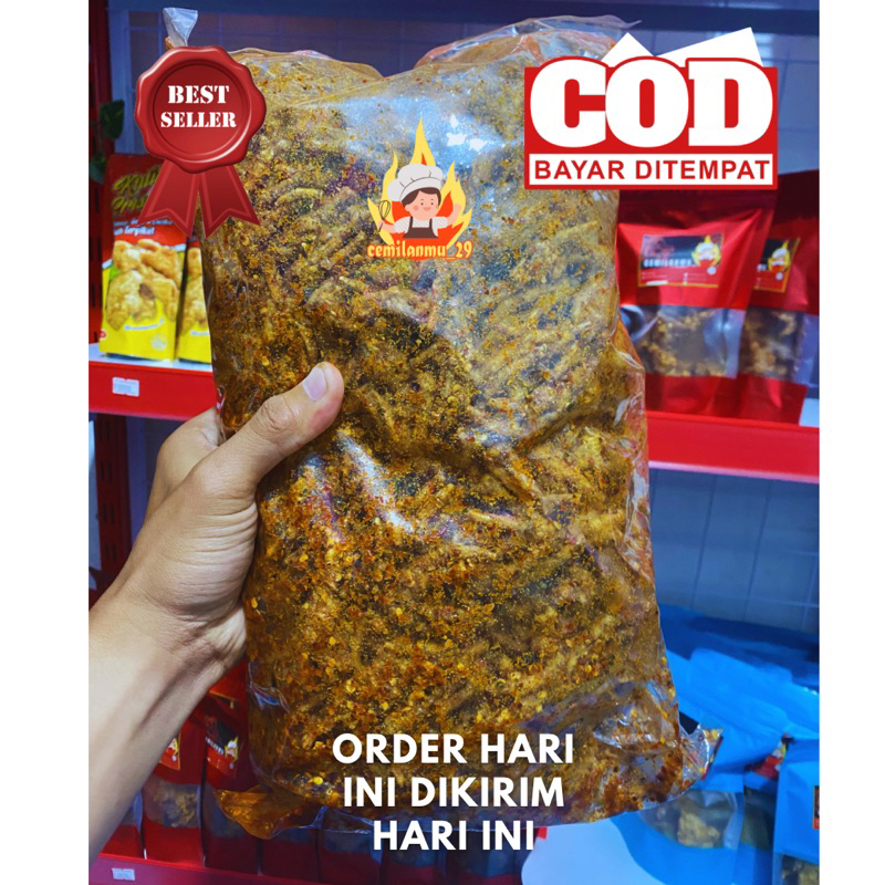

PROMO CEKER CRISPY PEDAS DAUN JERUK 1 KG MURAH KRISPY KRES SAMPAI TULANG LUNAK