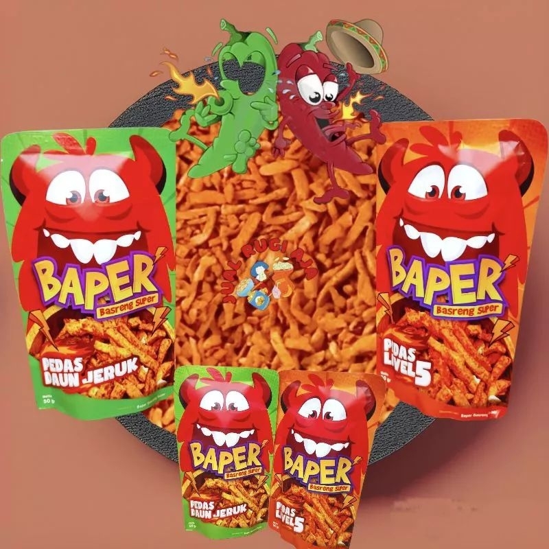 

Basreng daun jeruk/basreng pedas/baper basreng super