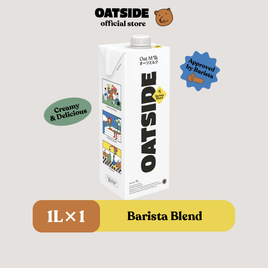 OATSIDE Oat Milk Barista Blend 1L | Susu Oat