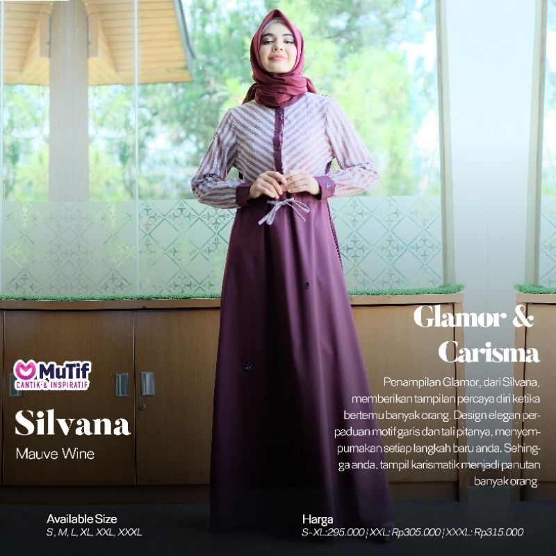GAMIS MUTIF SILVANA MAUVE WINE