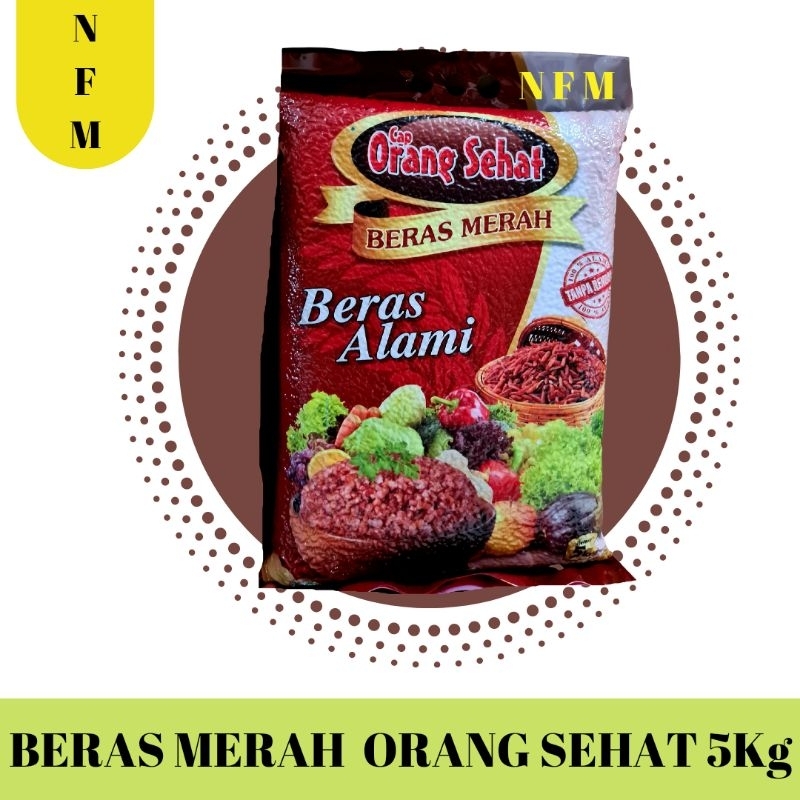 Beras Merah cap Orang Sehat 5kg