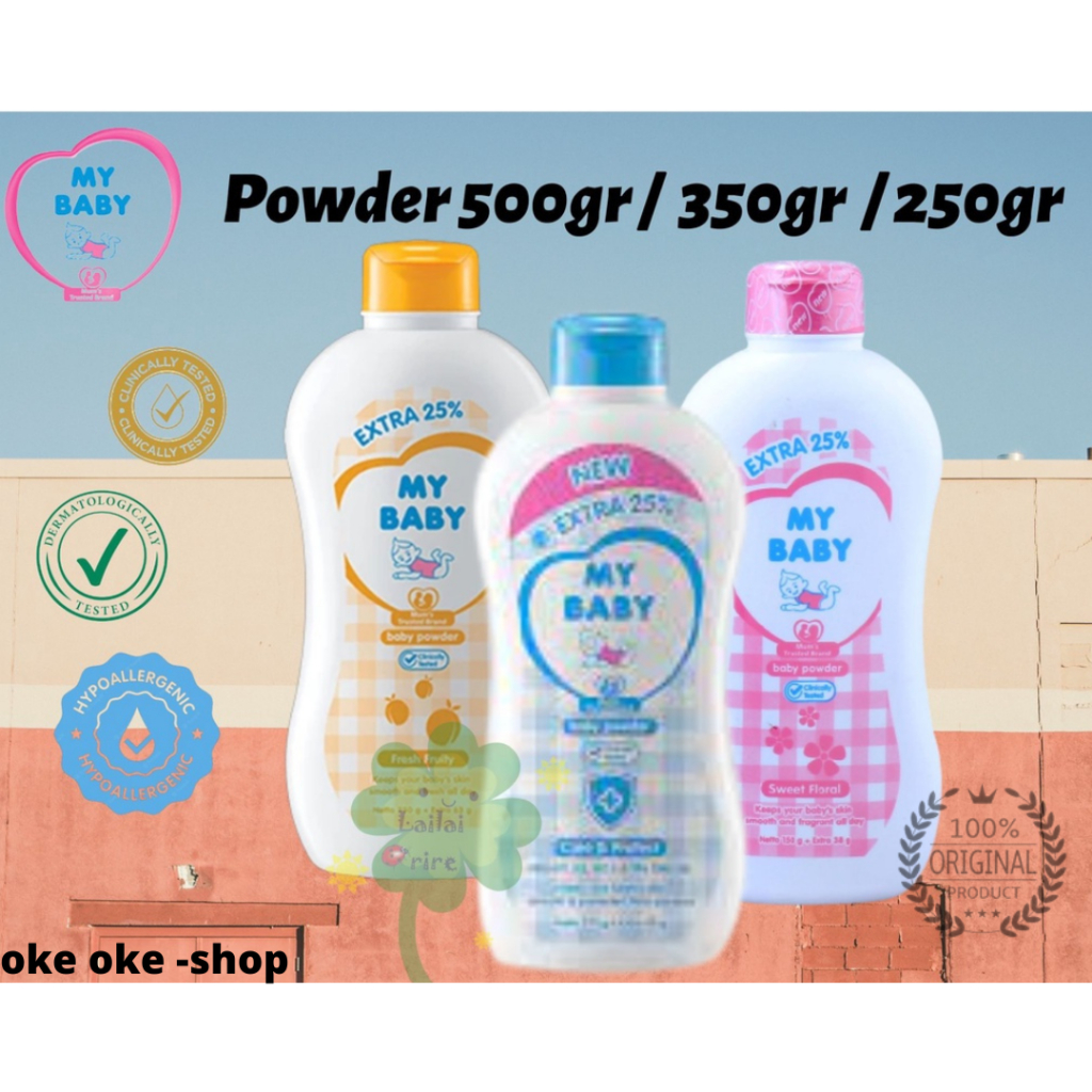 BEDAK MY BABY POWDER 350GR/250GR.