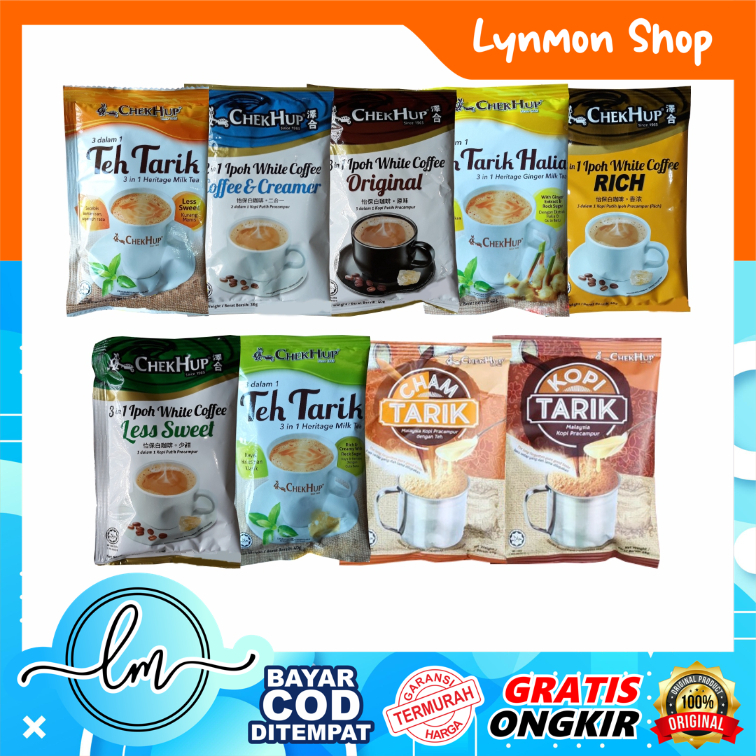 

[SACHET] Chek Hup 3 in 1 - White Coffee/Teh Tarik/Cham Kopi Tarik