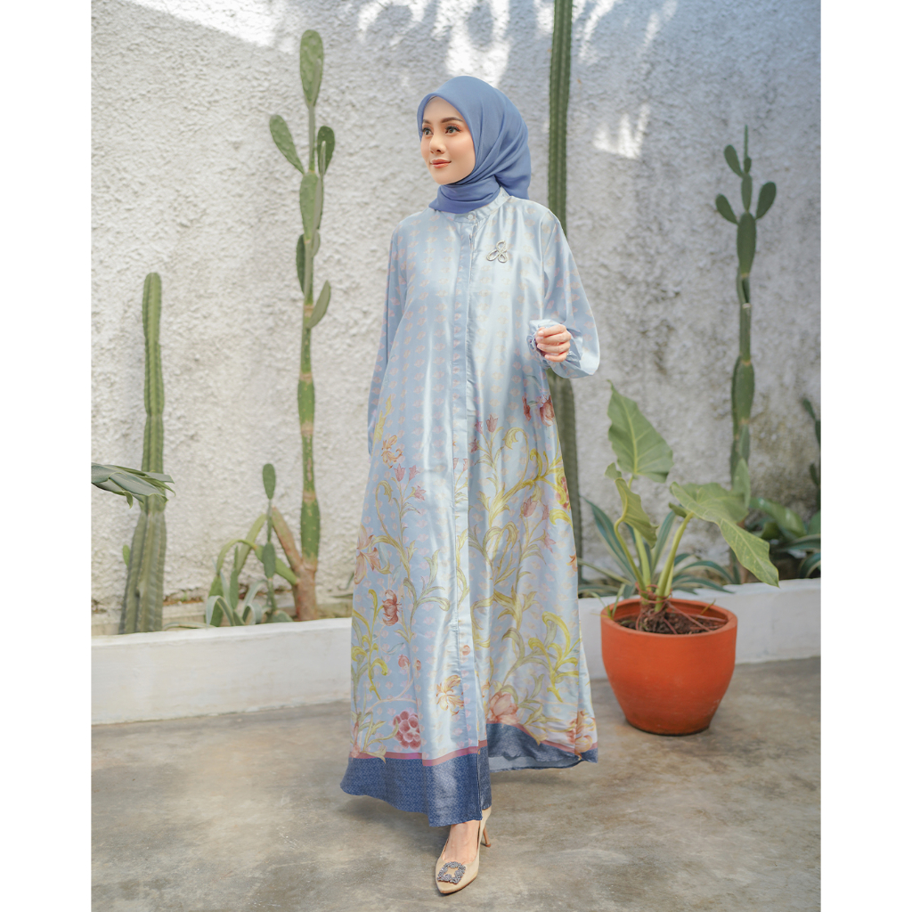 ARSSCARF Halina Yoke Dress - Blue