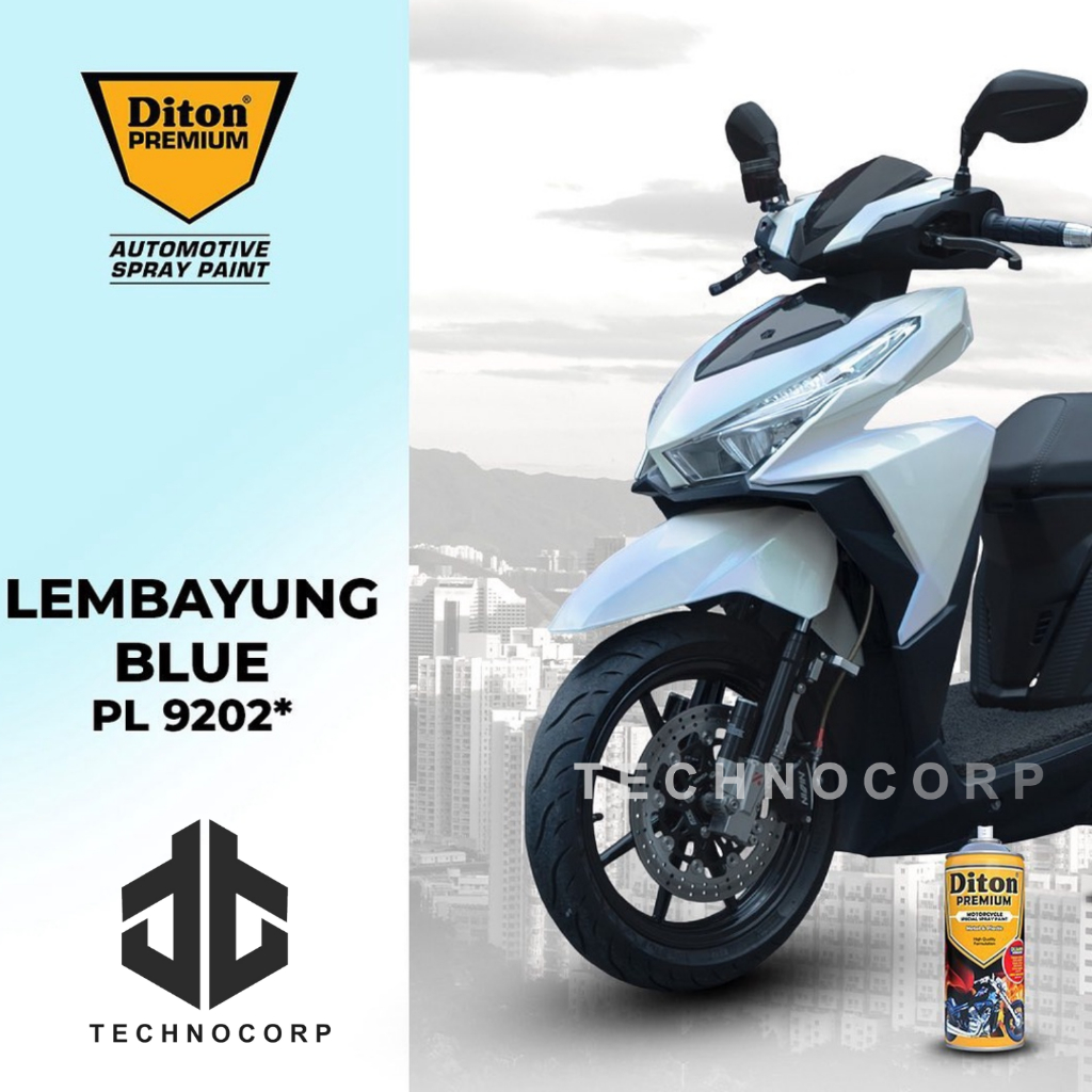 

CAT DITON PREMIUM PL 9202 LEMBAYUNG BLUE / PEARL BIRU 400ML