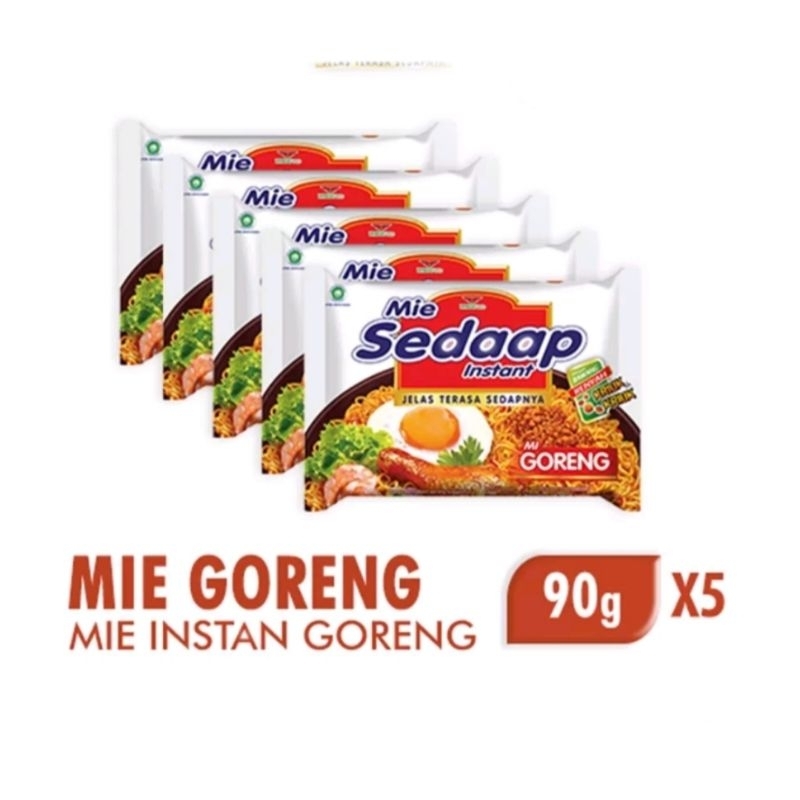 

Mie Sedaap 90gr isi 5