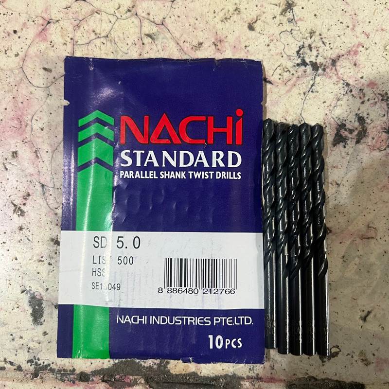 Mata bor besi Nachi HSS 5mm