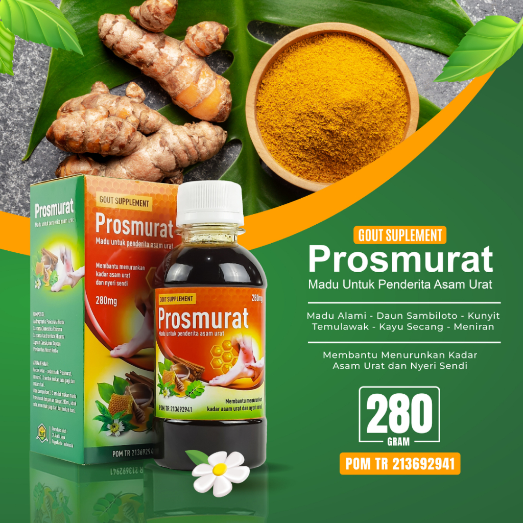 

MADU PROSMURAT OBAT REMATIK, PEGAL LINU, ASAM URAT, NYERI OTOT BPOM