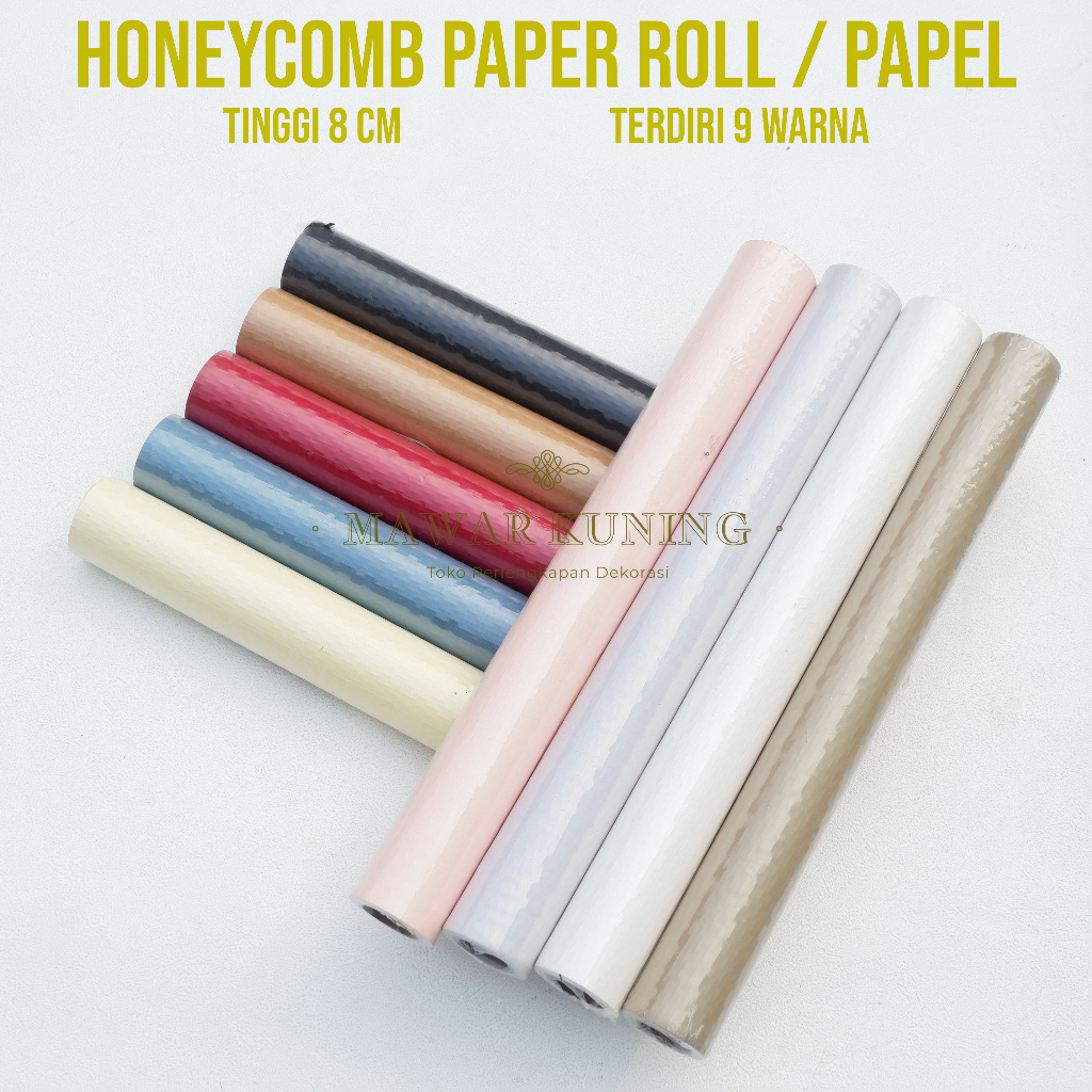 

[50 cm x 10 yard] Honeycomb Paper Roll / Paper Bunga / Paper Bucket Bunga