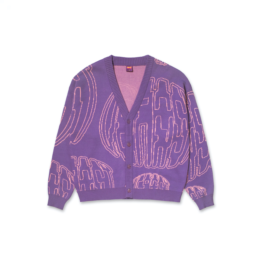 Vearst TOC Cardigan Knitwear Rajut Claire Purple