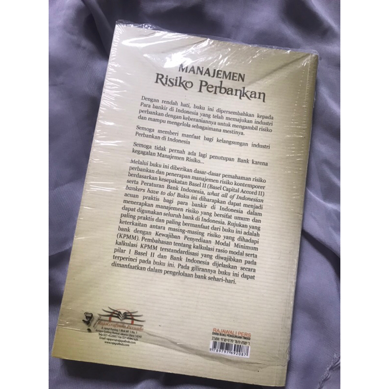 

buku manajemen risiko perbankan