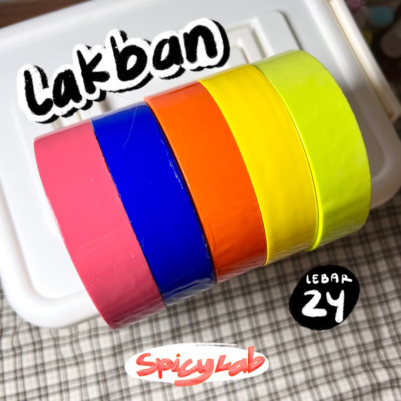 

[READY] Lakban Warna 24mm Packing Photocard Kpop Barang Kecil