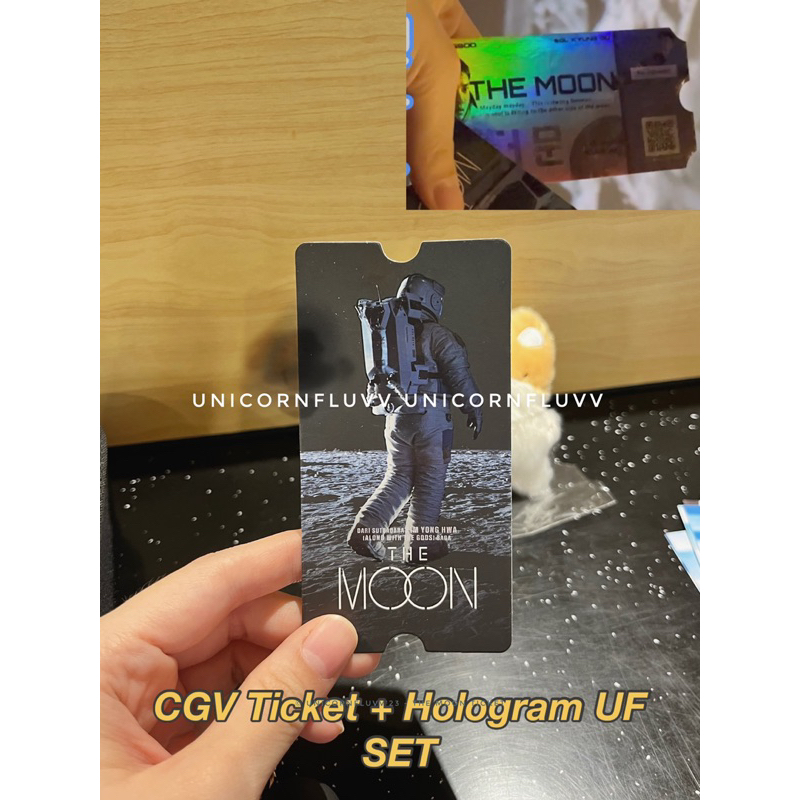 THE MOON CGV Collectible ticket UF Hologram SET Fans Screening