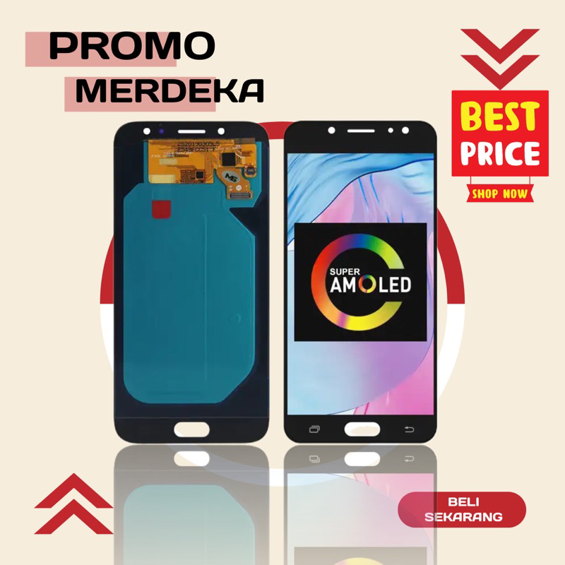 LCD TOUCHSREEN SAMSUNG J7 PRO ORIGINAL SUPER AMOLED - ORI BLACK - GARANSI 1 BULAN