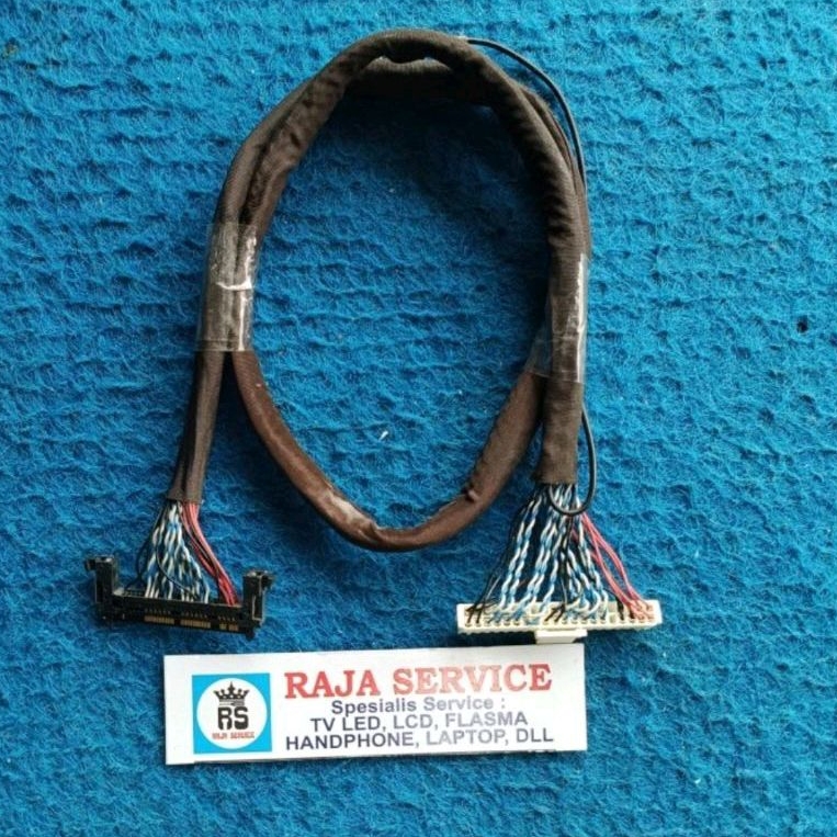 kabel tv CHANGHONG LED55C2000 lvds flaxible dari tcon ke mainboard