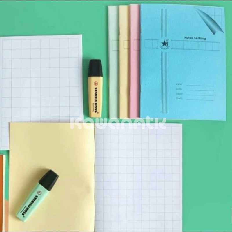 

(1 PACK) BUKU TULIS KOTAK SEDANG & BESAR / BUKU MENULIS MANDARIN 38 LEMBAR