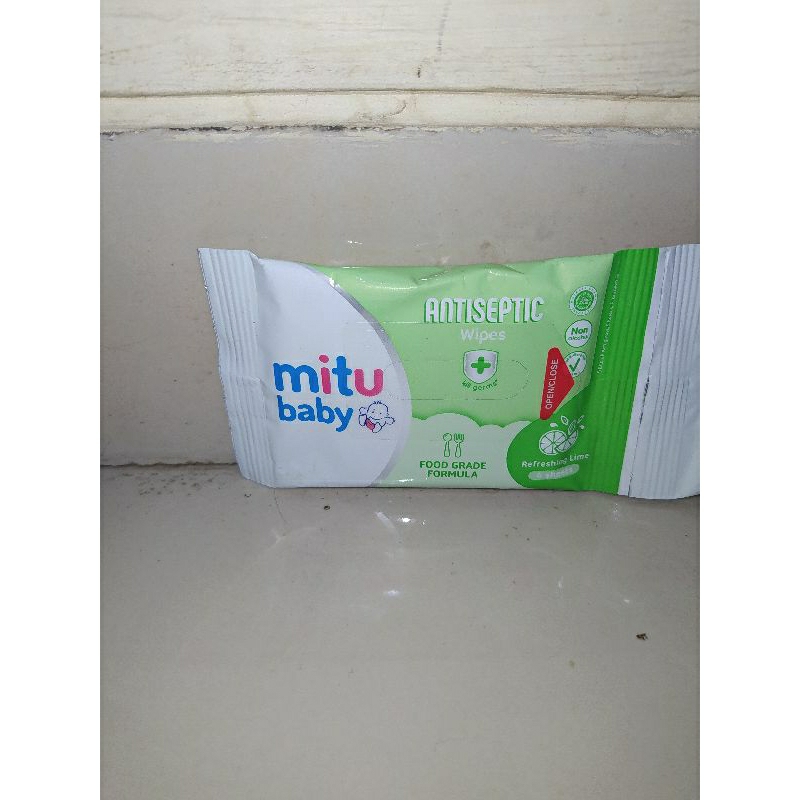 Tissue Basah Mitu Mini Pack Isi 4 Pcs 1 Renceng (12 Pcs)