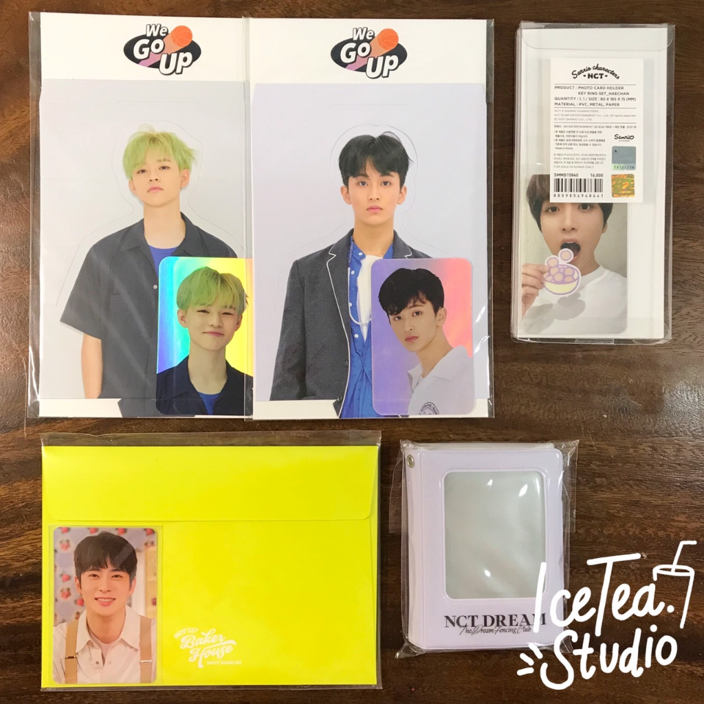 [ready stock] OFFICIAL md nct dream 127 hologram standee pc photocard keyring holder sanrio haechan 