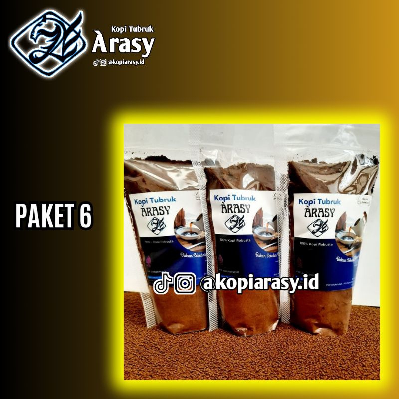 

PAKET 6 (100 gr x 3 pcs) Kopi Bubuk Murni 100%